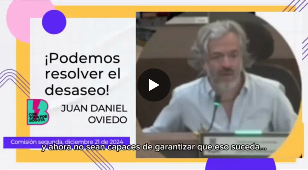 ¡No puede ser posible que no sean capaces de garantizar que #Bogotá esté limpia!