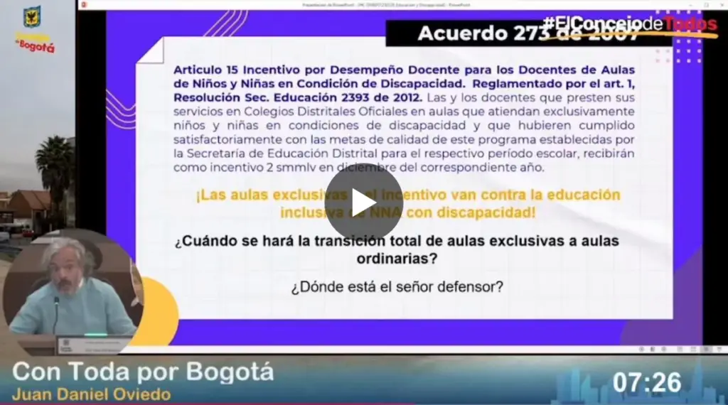 Necesitamos modelos de inclusión y de integración educativa, y no modelos segregacionistas.
