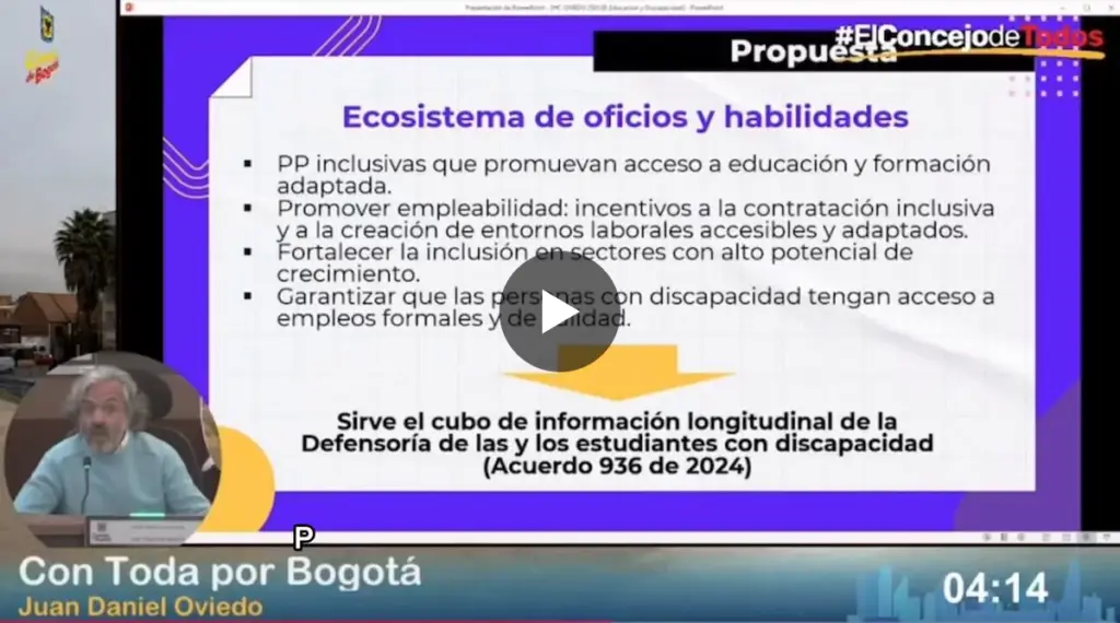 La alcaldía de Bogotá debería pensar en grande, liderar la defensa de los estudiantes con discapacidad e impulsar que esta iniciativa se replique en distintas ciudades del país.