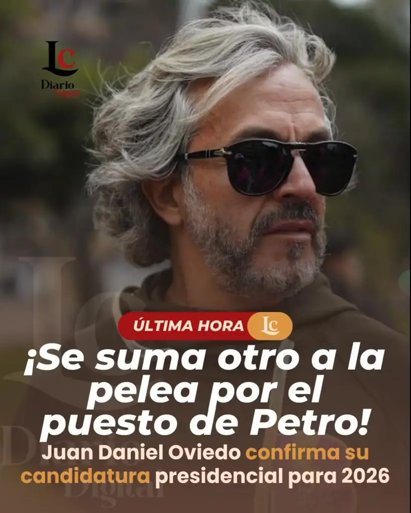El exdirector del Departamento Administrativo Nacional de Estadística (DANE), Juan Daniel Oviedo, ha anunciado oficialmente su intención de postularse para la presidencia de Colombia en las elecciones de 2026.