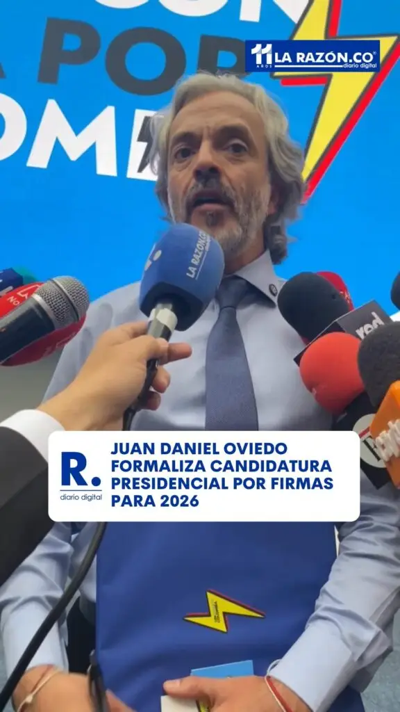 Juan Daniel Oviedo Arango oficializó su aspiración a la Presidencia de Colombia para las elecciones de 2026,