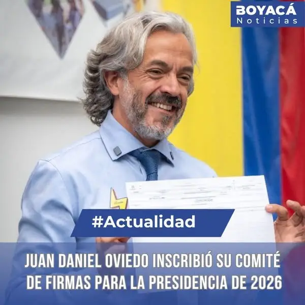 Juan Daniel Oviedo inscribió su comité de firmas para la Presidencia de 2026