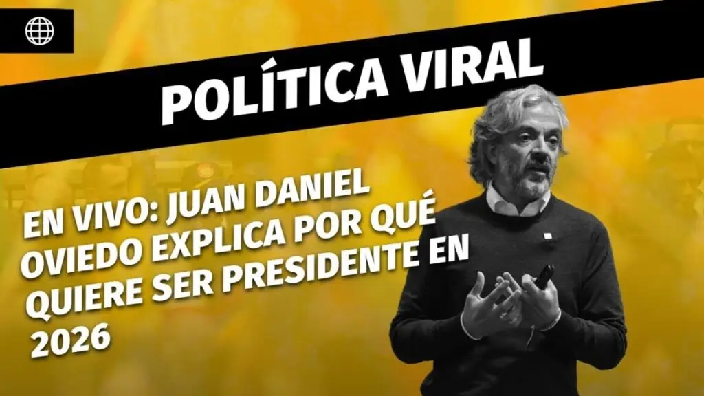 Juan Daniel Oviedo explica por qué quiere ser presidente en 2026