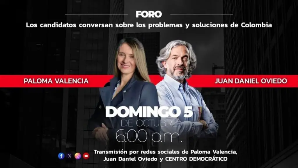 Paloma Valencia y Juan Daniel Oviedo conversan sobre los problemas y soluciones de Colombia