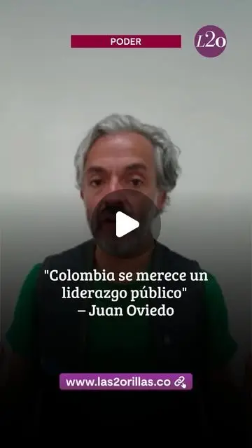 Quiero ser presidente para que Colombia vuelva a confiar en los datos y en la verdad.”