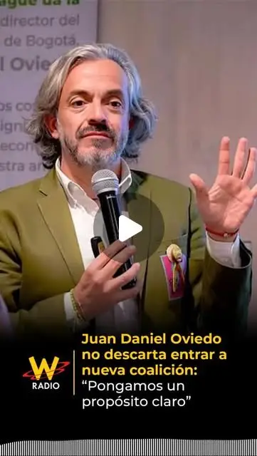 Juan Daniel Oviedo precandidato a la Presidencia, pasó por los micrófonos de La W y habló sobre las posibles coaliciones de cara a las elecciones del 2026.