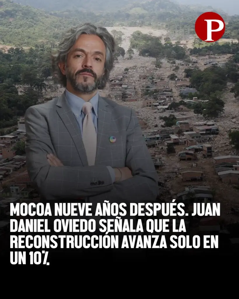 A nueve años de la tragedia en Mocoa, la reconstrucción del municipio registra un avance cercano al 10%.