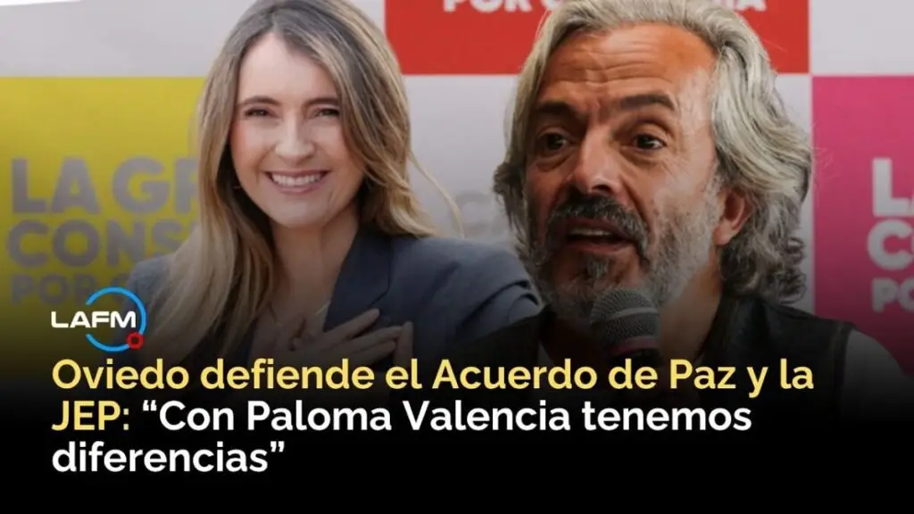 Juan Daniel Oviedo defiende el Acuerdo de Paz y la JEP: “con Paloma Valencia tenemos diferencias”