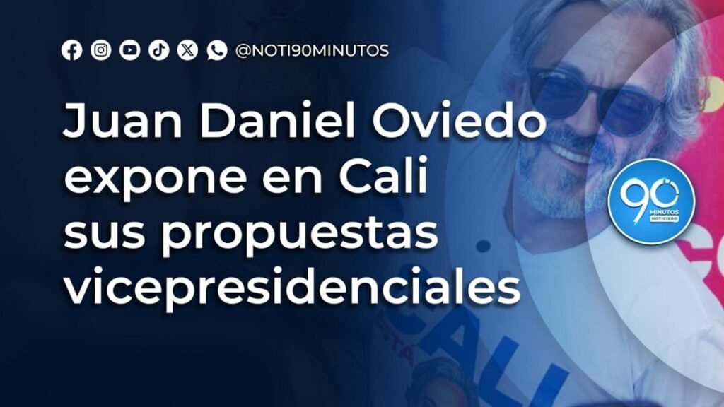 Juan Daniel Oviedo expone en Cali sus propuestas vicepresidenciales