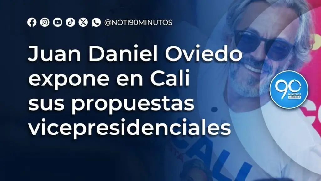 Juan Daniel Oviedo expone en Cali sus propuestas vicepresidenciales
