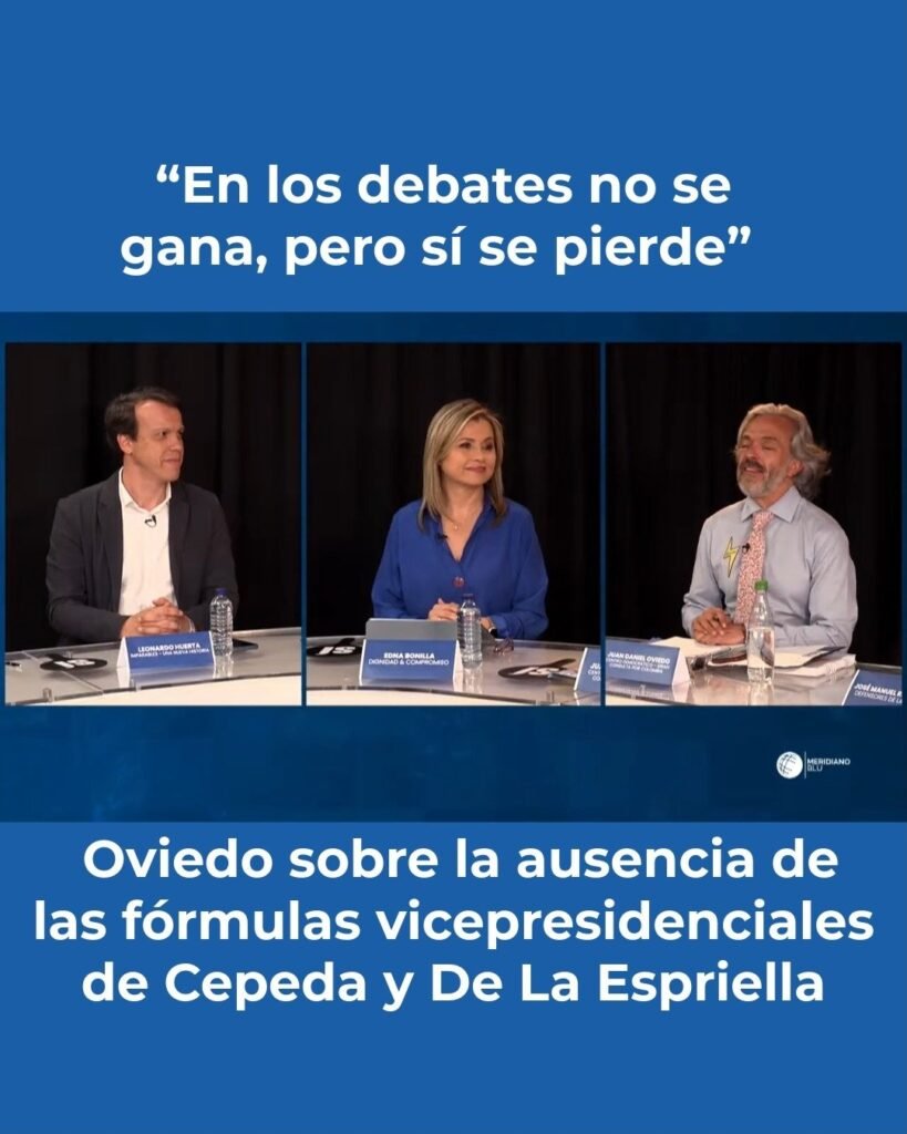 Juan Daniel Oviedo habló en el debate de Blu Radio al que no asistieron dos fórmulas a la Vicepresidencia