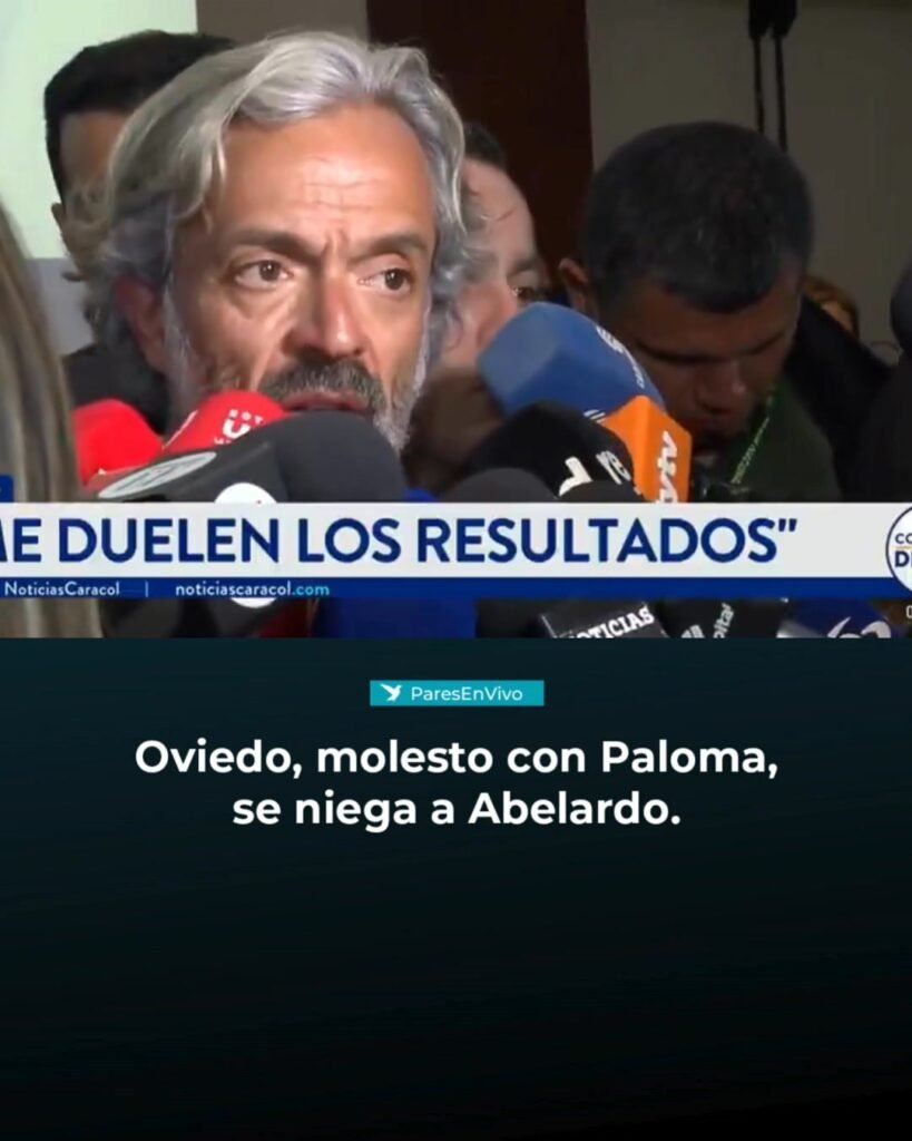Muy molesto Juan Daniel Oviedo se aparta de la idea siquiera de sumarse a la candidatura de Abelardo de La Espriella